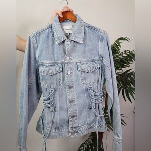 Corseted Denim Jacket - Artura - Size Medium - Brand New